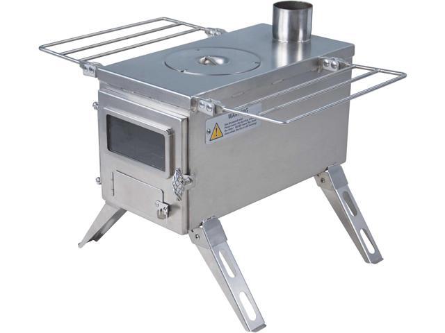Winnerwell Nomad Medium Tent Stove Tiny Portable Wood Burning Stove for Tents, Shelters, and Camping 800 Cubic Inch Firebox Precision...