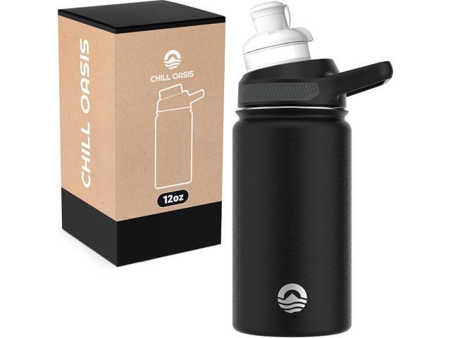 Chill Oasis Water Bottle Compatible With Popular Flavor Cartridges BPA Free, Leak Proof, Double-Walled Vacuum Insulated Stainless Steel, and...