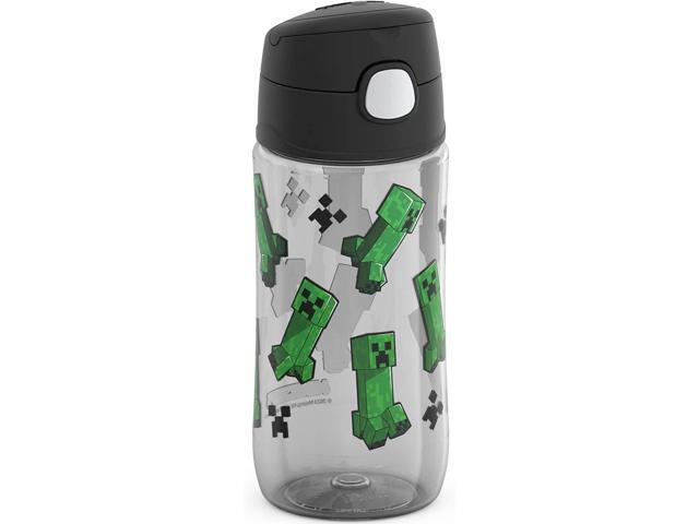 THERMOS FUNTAINER 16 Ounce Plastic Hydration Bottle with Spout, MINECRAFT
