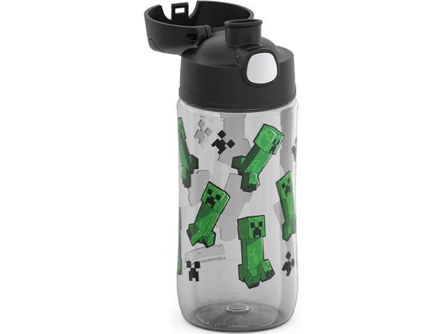 THERMOS FUNTAINER 16 Ounce Plastic Hydration Bottle with Spout, MINECRAFT