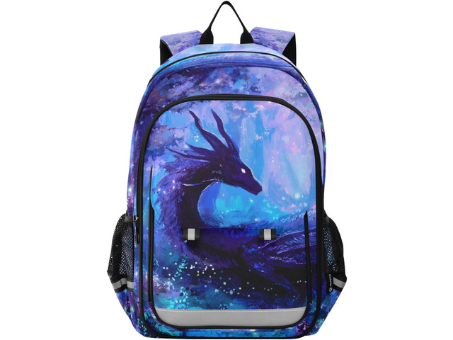 ALAZA Dragon in Forest Laptop Backpack Purse for Women Men Travel Bag Casual Daypack with Compartment & Multiple Pockets