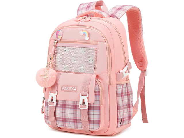 Girls Backpack 15.6 Inch Laptop School Bag Cute Kids Elementary College Backpacks Large Bookbags for Teen Girl Women Students Anti Theft Travel...