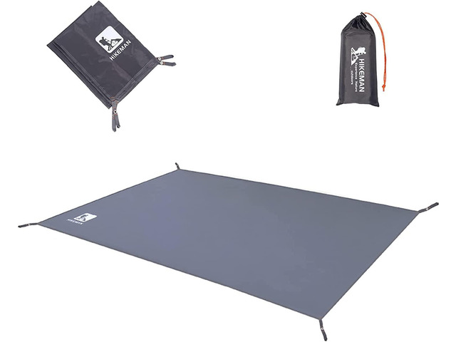 Hikeman Tent Footprint - Waterproof Camping Tarp, Heavy Duty Tent Floor Saver, Ultralight Ground Sheet Mat for Hiking, Backpacking, Hammock, Beach...