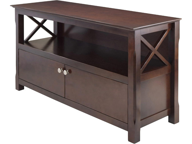 Winsome Xola 40643 Cappuccino TV Stand (40643) Multi-Use Entertainment Center & TV Console for Living Room, Bedroom, Den, Practical Furniture for...