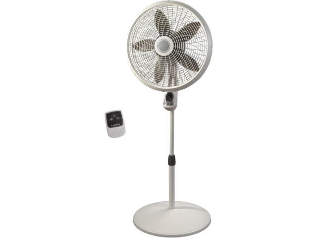 Lasko Cyclone Pedestal Fan, Adjustable Height, Remote Control, Timer, 3 Speeds, for Bedroom, Kitchen, Office and Living Room, 18', White, 1885, Large