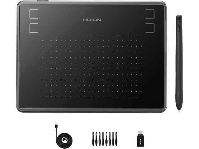 HUION Drawing Tablet Inspiroy H430P Graphic Tablet with 4 Hot Keys for OSU