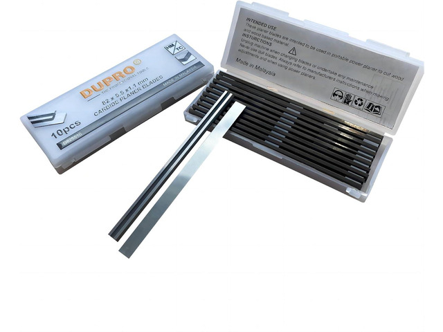 DuPro 3-1/4 Inch Planer Blades Tungsten Carbide TCT 82mm(10 Pack)