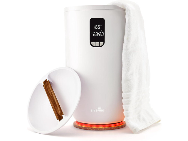 Live Fine Towel Warmer Large Bucket Style Luxury Heater, Adjustable Timer, Auto Shut-Off Fits Up to Two 40 x 70 Oversized Towels