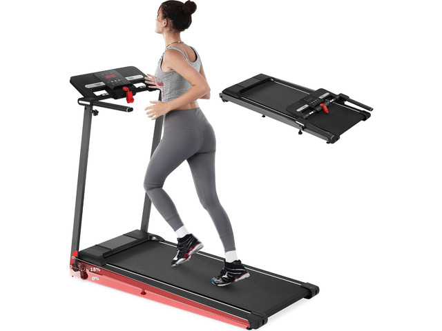 Merax Treadmills for Home 3.0HP Quiet Foldable Treadmill with 15% Incline, Portable Walking Pad with Handle Bar, Walking Pad Treadmill with 300 LBS...
