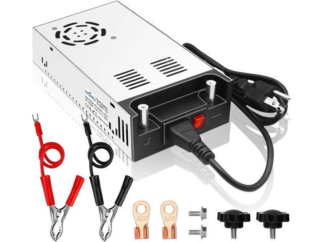 New Version 110V AC to 12V DC Converter 600W 50A Power Supply, Universal SMPS Transformer for RV, Pump, LED Strip, CCTV, Car Stereo