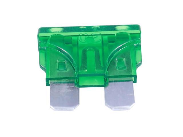 Vehicle Car 30A 30Amp Green Body Two Prong Blade ATC Fuse 90Pcs
