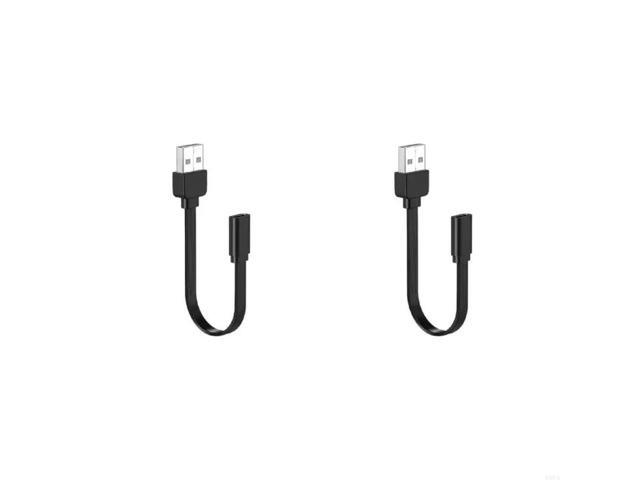 USB 2.0 to Type C Female Flat Soft Data Cable 90 Degree Adapter for Tight Space 480Mbps Transfer Speed
