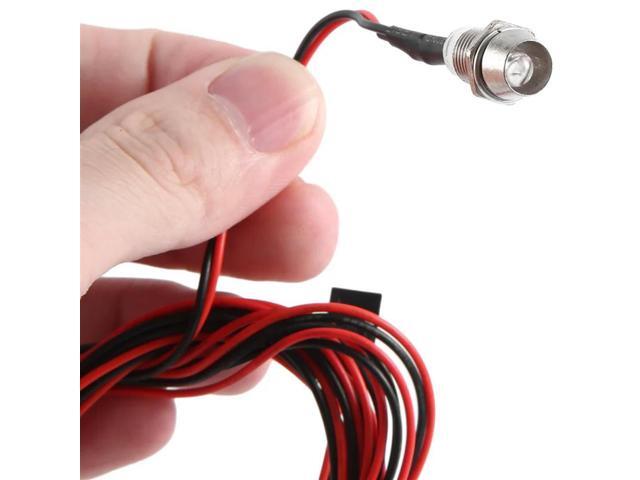 4 Leds RC LED Light Kit For 1/10 RC Car Truck Crawler RC Model Drift Car Headlight Taillight, 5Mm,Red Durable