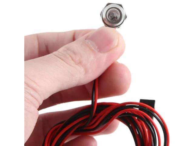 4 Leds RC LED Light Kit For 1/10 RC Car Truck Crawler RC Model Drift Car Headlight Taillight, 5Mm,Red Durable