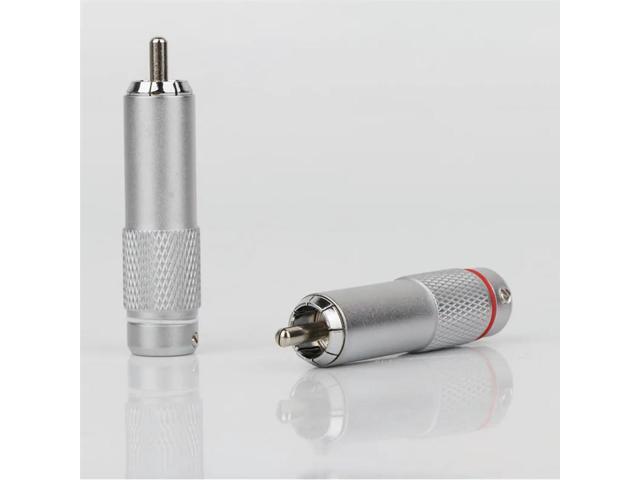 4PCS RCA Plug Connector RCA Audio Plug RCA Terminal For DIY HIFI Audio Cable Speaker Accessories