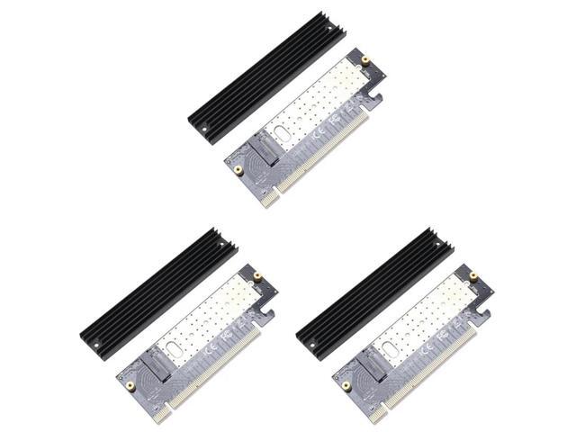 3X M.2 Nvme Ssd Adapter M2 To Pcie 3.0 X16 Controller Card M Key Interface Support Pci Express 3.0 X4 2230-2280 Size