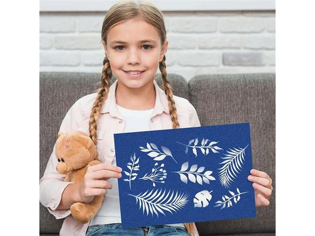 Cyanotype Paper, 60 Pcs A5 Sun Print Paper Kit, High Sensitivity Sun Print Nature Printing Paper Solar Drawing Pape