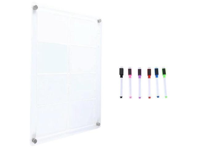 Fridge Calendar Acrylic Whiteboard Weekly Planner Transparent Magnetic Erase Magnetic Easy To Use A