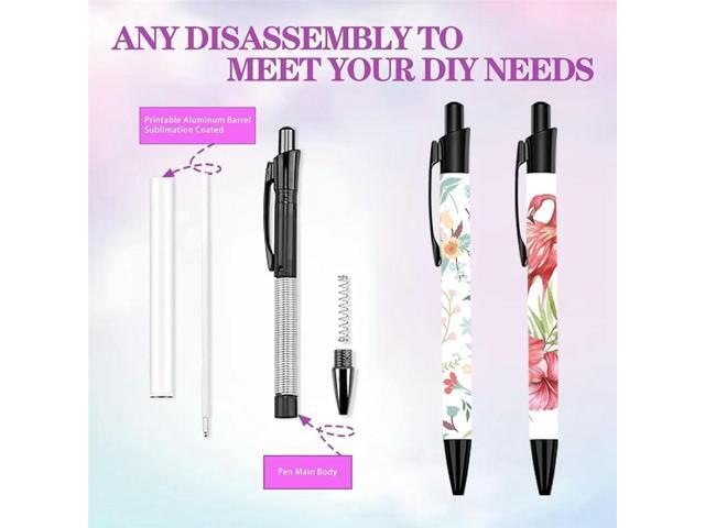 Sublimation Pens Set - Personalized Pen DIY For Thanksgiving Christmas Gift Office School Stationery Supplies Easy Install