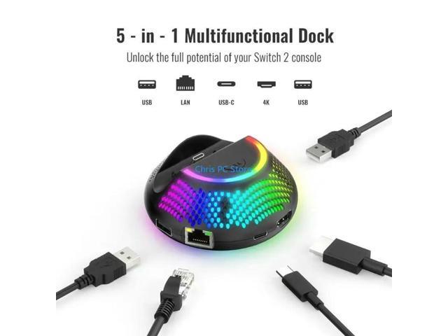 Dock Station Multifunction Converter Station with 4K Output Light