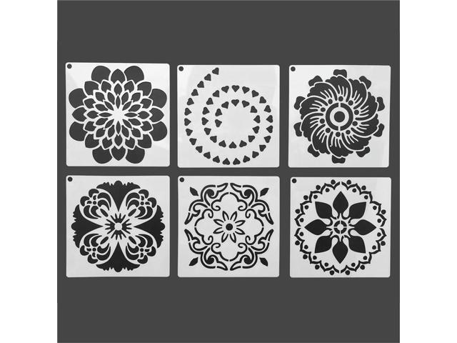 108Pcs Mandala Painting Templates For DIY Rock Painting Art Canvas Wood Furniture Cards Painting