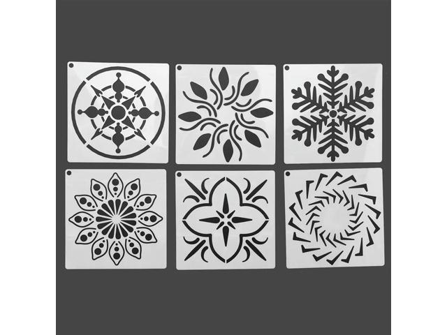 108Pcs Mandala Painting Templates For DIY Rock Painting Art Canvas Wood Furniture Cards Painting