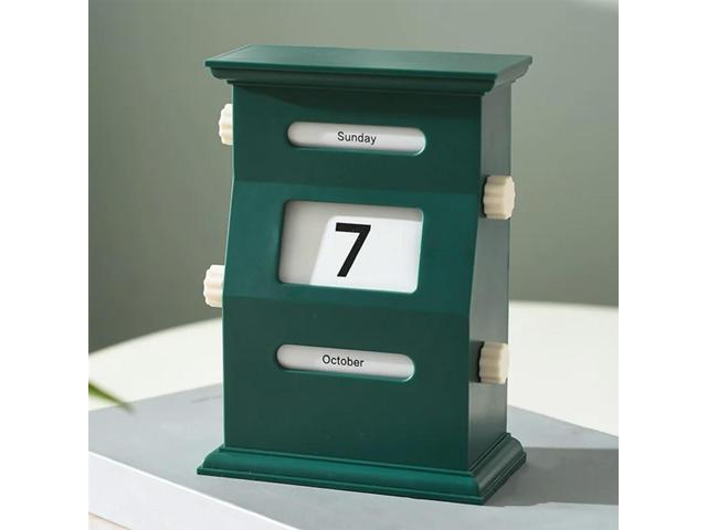 Calendar Desk Retro Calendar Blocks Desk Date Display Desk Decorations Desktop Decor Date Blocks