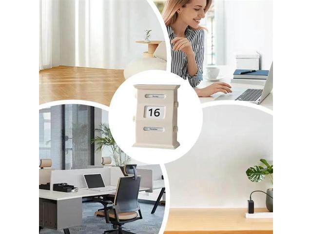 Calendar Desk Retro Calendar Blocks Desk Date Display Desk Decorations Desktop Decor Date Blocks
