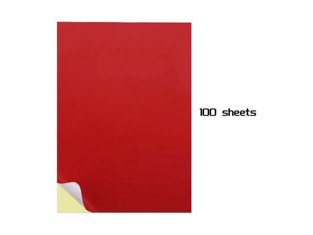 A4 Sticker Paper 8.27X11.69 Inch For Laser/Inkjet Printers For Office School Big Red