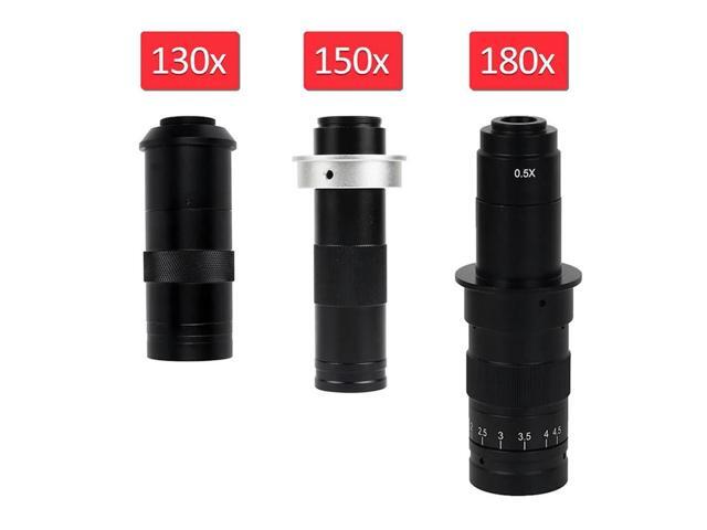 Magnification Adjustable 130X Zoom C Mount Lens 0.7X-4.5X Magnification For USB Industry Video Microscope Camera Easy Install