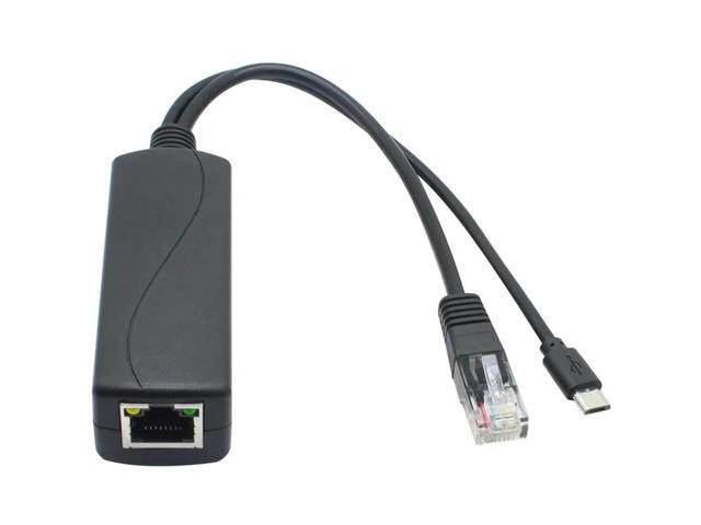 12-Pack 5V Poe Splitter, 48V To 5V 2.4A Adapter With Micro-USB Plug, For IP Camera,Tablets,For Raspberry Pi And More