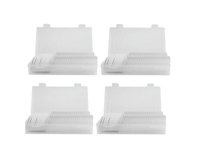4Set 46 Mm Coin Capsules Plastic Round Coin Holder Case And 7Sizes (16/20/25/27/30/38/46Mm) Protect Gasket