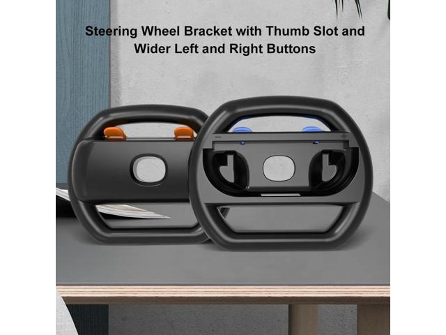 2Pcs Racing Steering Wheels for Switch 2 Handle Grips Controller Game Grip Handle for Nintendo for Switch 2 Controller Gamepad