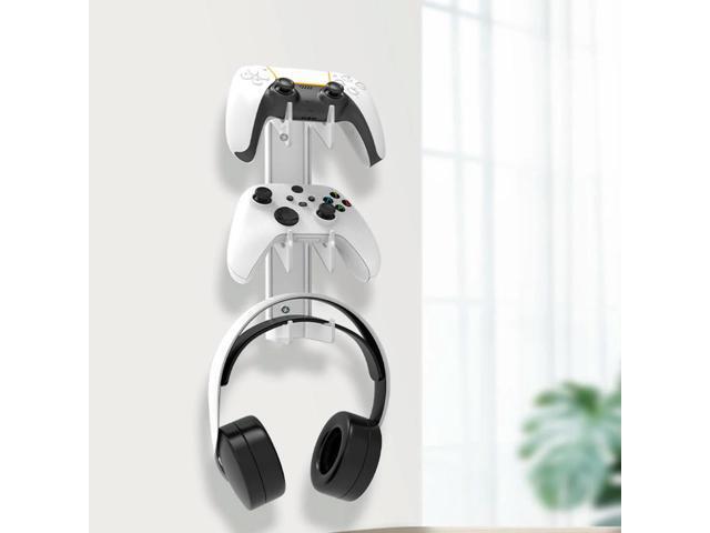 Transparent Game Controller Bracket Mount Universal Wall Mounted Gamepad Headset Stand Space Saving Rack for PS4/Xbox