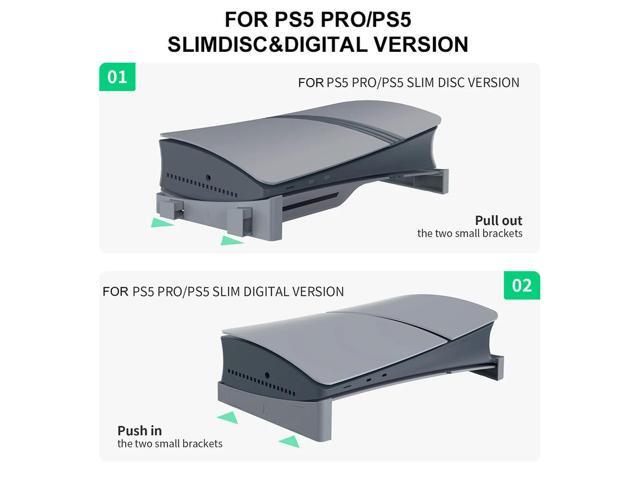 Horizontal Game Console Desk Stand Rack Host Rack for PS5/PS5 Slim Edition and Disc Edition