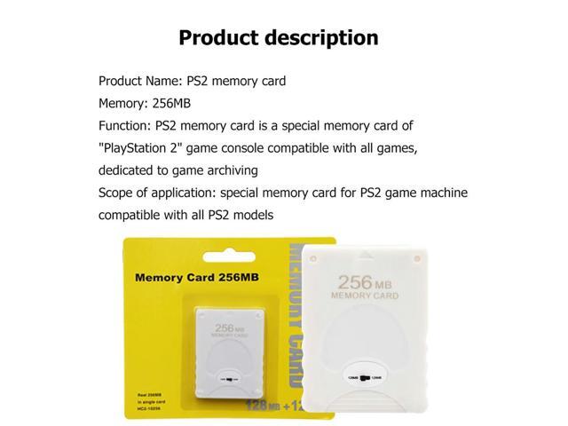 256MB Game Console Data Archive Memory Card for 2 PS2