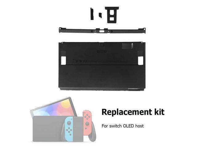 Replacement Bottom Housing Shell Case Repair Parts Back Cover Faceplate Ergonomic Design Rear Cover for Switch OLED Game Console