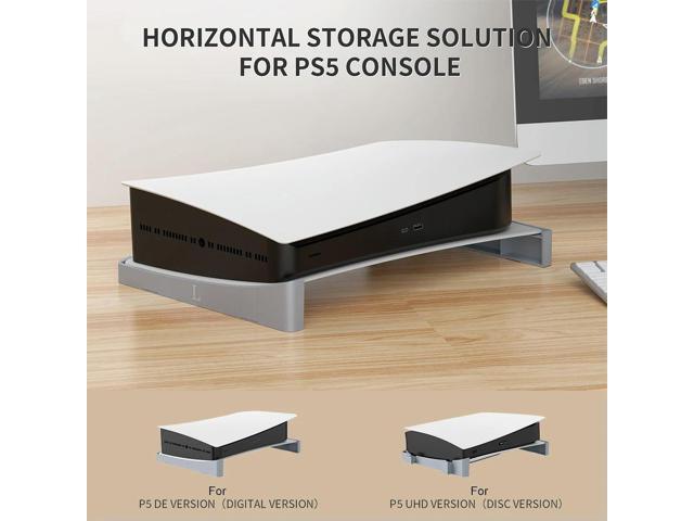 For PS5 Horizontal Base Stand Holder Game Console Desk Stand Rack Placement Bracket for PS5 Disc & Edition