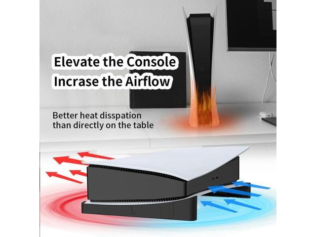 2pcs Horizontal Game Discs Stand Dock Mount Holder for PS 5 DE Console Accessories Game Host Horizontal Stand