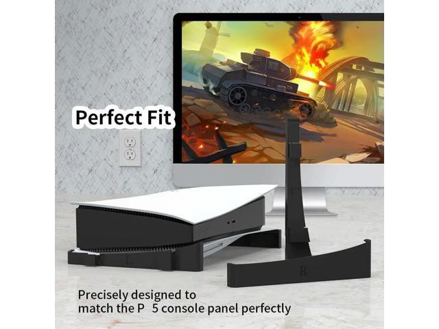 2pcs Horizontal Game Discs Stand Dock Mount Holder for PS 5 DE Console Accessories Game Host Horizontal Stand
