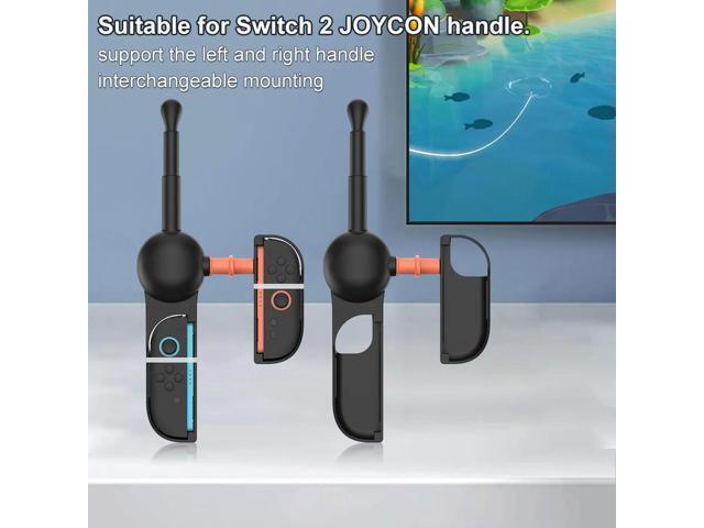 Fishing Rod for Nintendo for Switch 2 Joy-Con Fish Game Kit ABS Game Handle Grip for Switch/OLED for Bass Pro Shops-The Strike