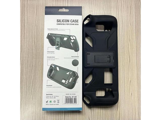 Silicone Console Protector Anti Slip Soft Shell Game Console Cover with Foldable Bracket Replacement Accessories for Steam Deck