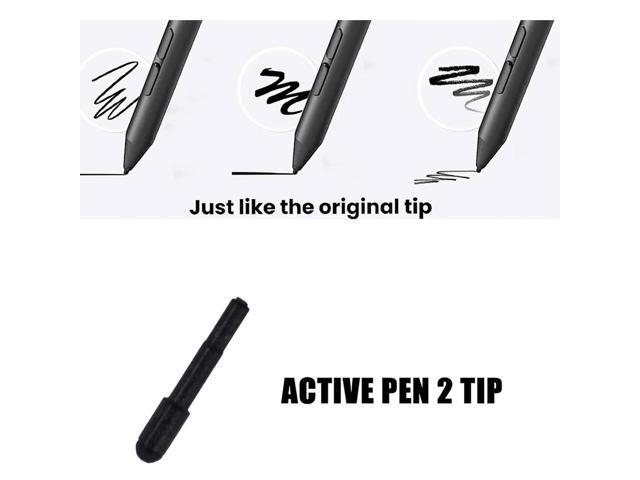 3Pcs Touch Pen Nibs with Clip Touch Nib Tips High Sensitivity Stylus Replacement Spare Pen Tips for Thinkpad Active Pen 2