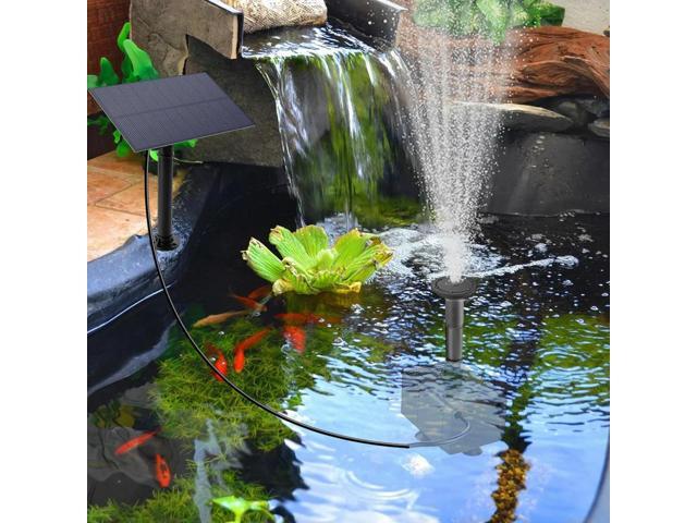 1.5W Solar Fountain Pump Kit Brushless Motor Solar Bird Bath Fountain Solar Power Panel Water Fountain Pump for Garden Pond Pool