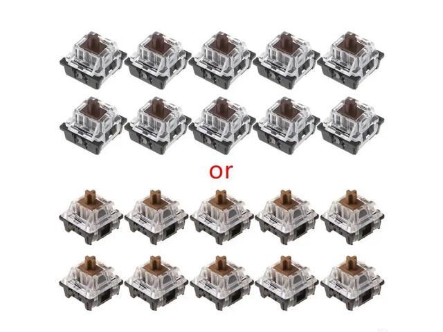 10pcs Brown Switches for Keyswitch Mechanical Keyboard Shaft for Key Tester 3Pin