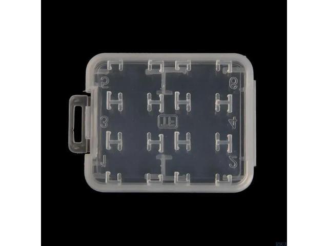 5 Pack of Clear Plastic SDHC SDXC Memory Card for Case Holder for Memory Card