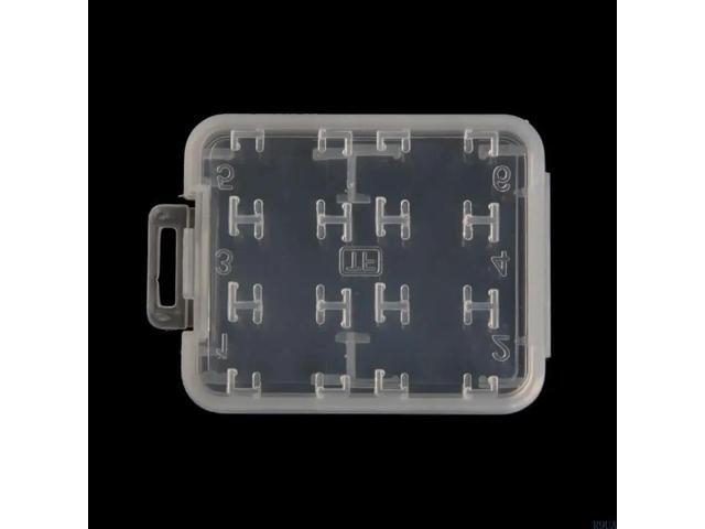 5 Pack of Clear Plastic SDHC SDXC Memory Card for Case Holder for Memory Card
