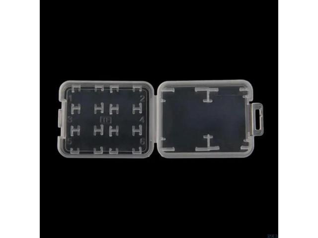 5 Pack of Clear Plastic SDHC SDXC Memory Card for Case Holder for Memory Card
