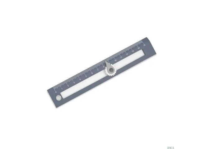 2-in-1 Scale Ruler with Hole Circle Drawing Set for Math Geometry Drawing Student Carpenter Drafting Portable