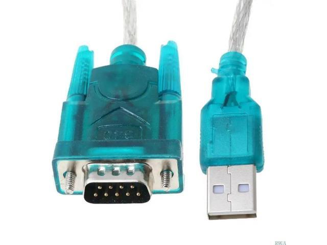 Black USB To RS232 RS-232(DB9) Serial Cable Standard Adapter Converter For PC